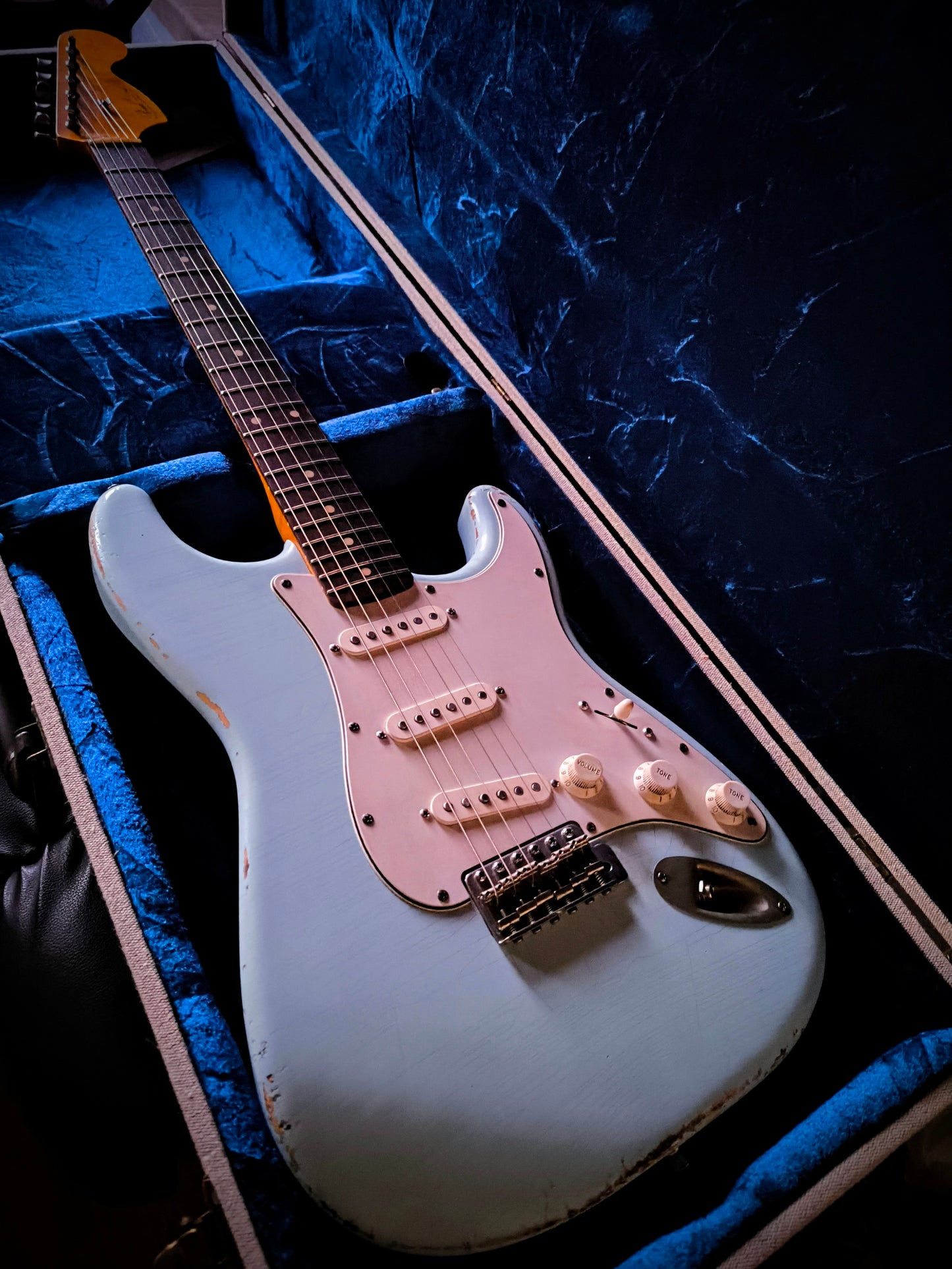 Stratocaster relic guitar stratocaster relic body stratocaster relic Sonic blue stratocaster relic nitro body