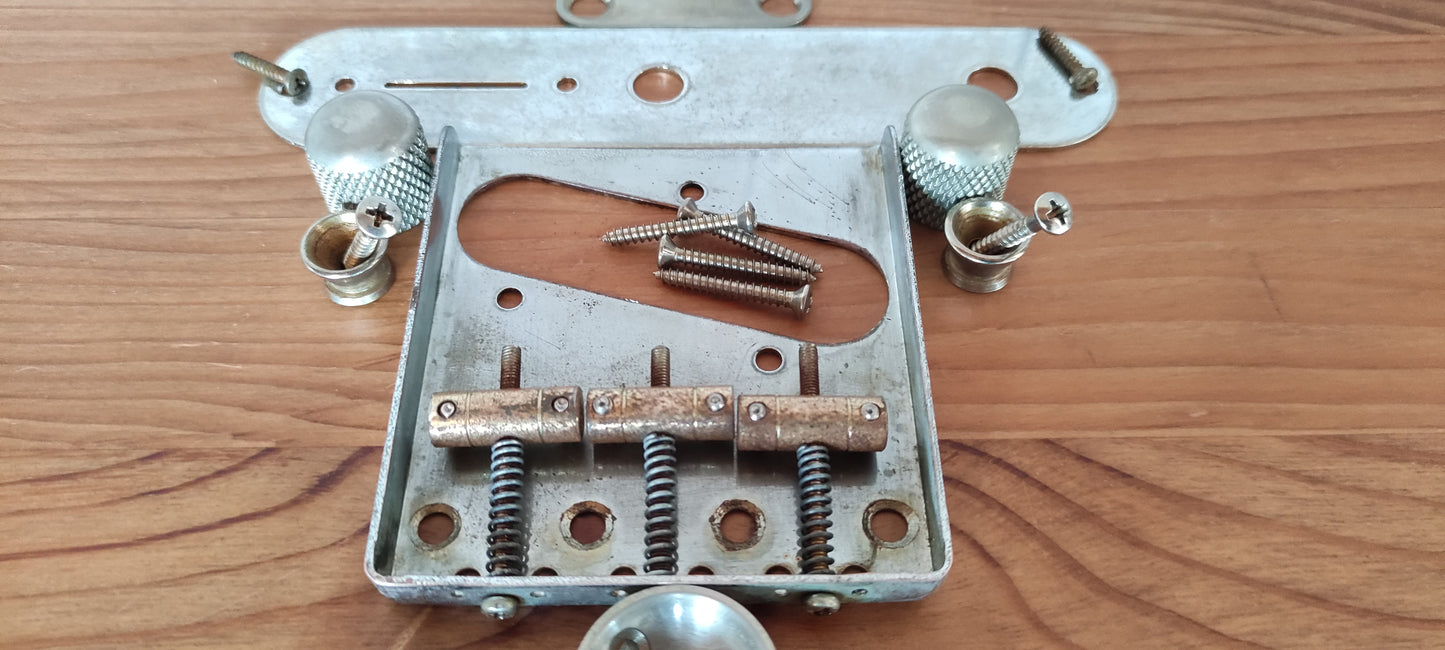 Kit Hardware Vintage para Guitarra Tipo Telecaster. CON PUENTE.