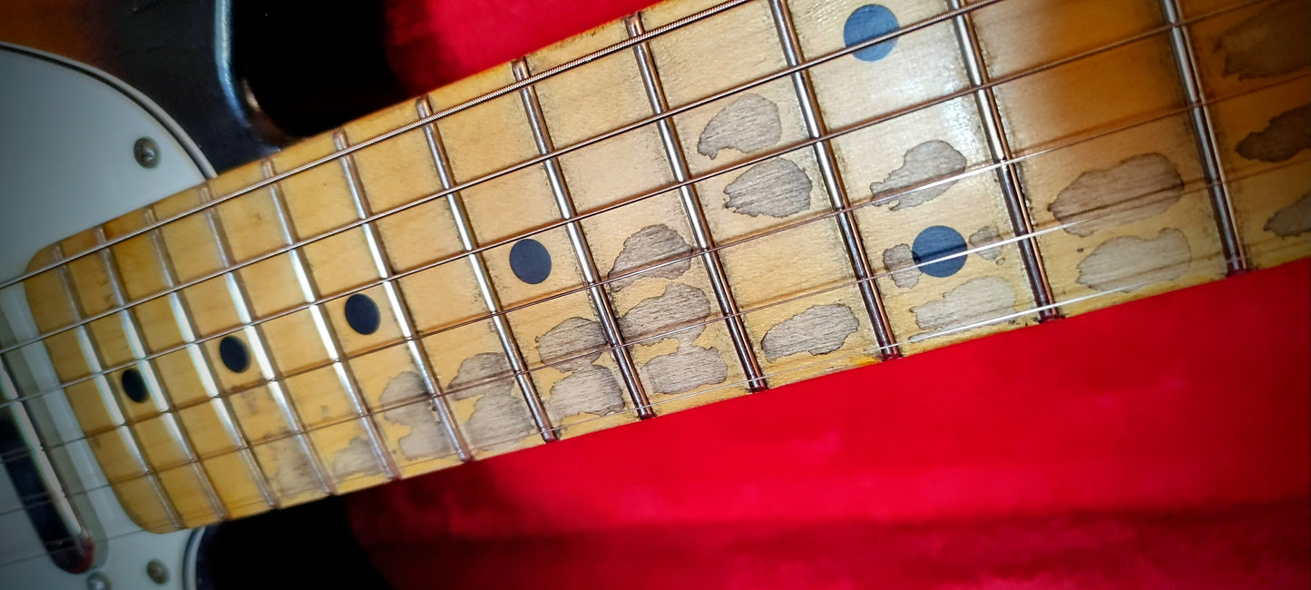 Guitarra eléctrica estilo Telecaster® 59. Swamp ash. Relic Aged guitar. 3TS. Medium relic. Hard Case Gator incluido.