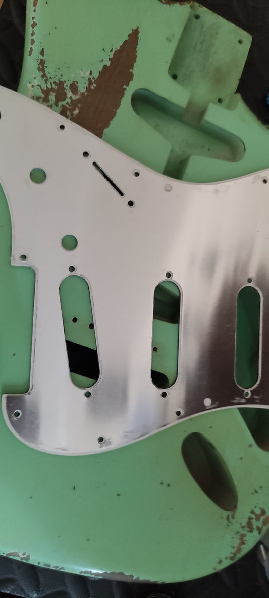 Aluminum Back shielding for Stratocaster pickguard.