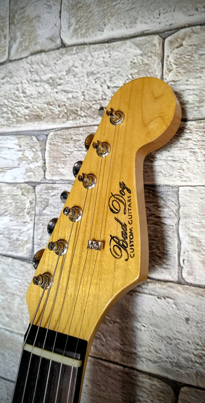 ST. Relic guitar. Walnut. Nitro. SRV style.