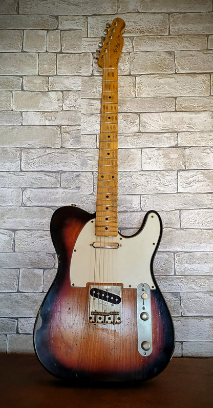 Telecaster® 59 style electric guitar. Swamp ash. Relic Aged guitar. 3TS. Medium relic. Hard Case Gator included.